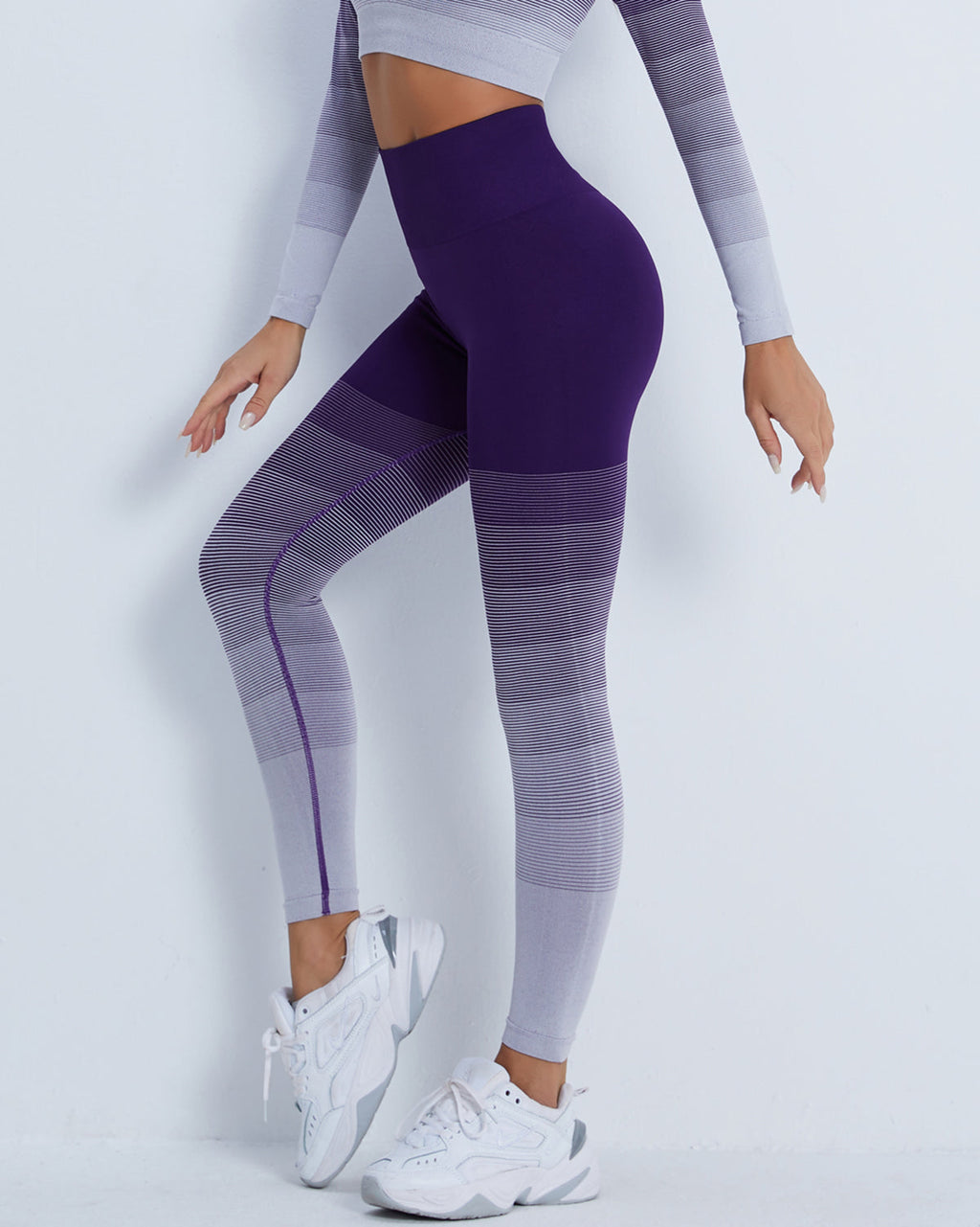 Qeuryn Nahtlose Leggings - Lila
