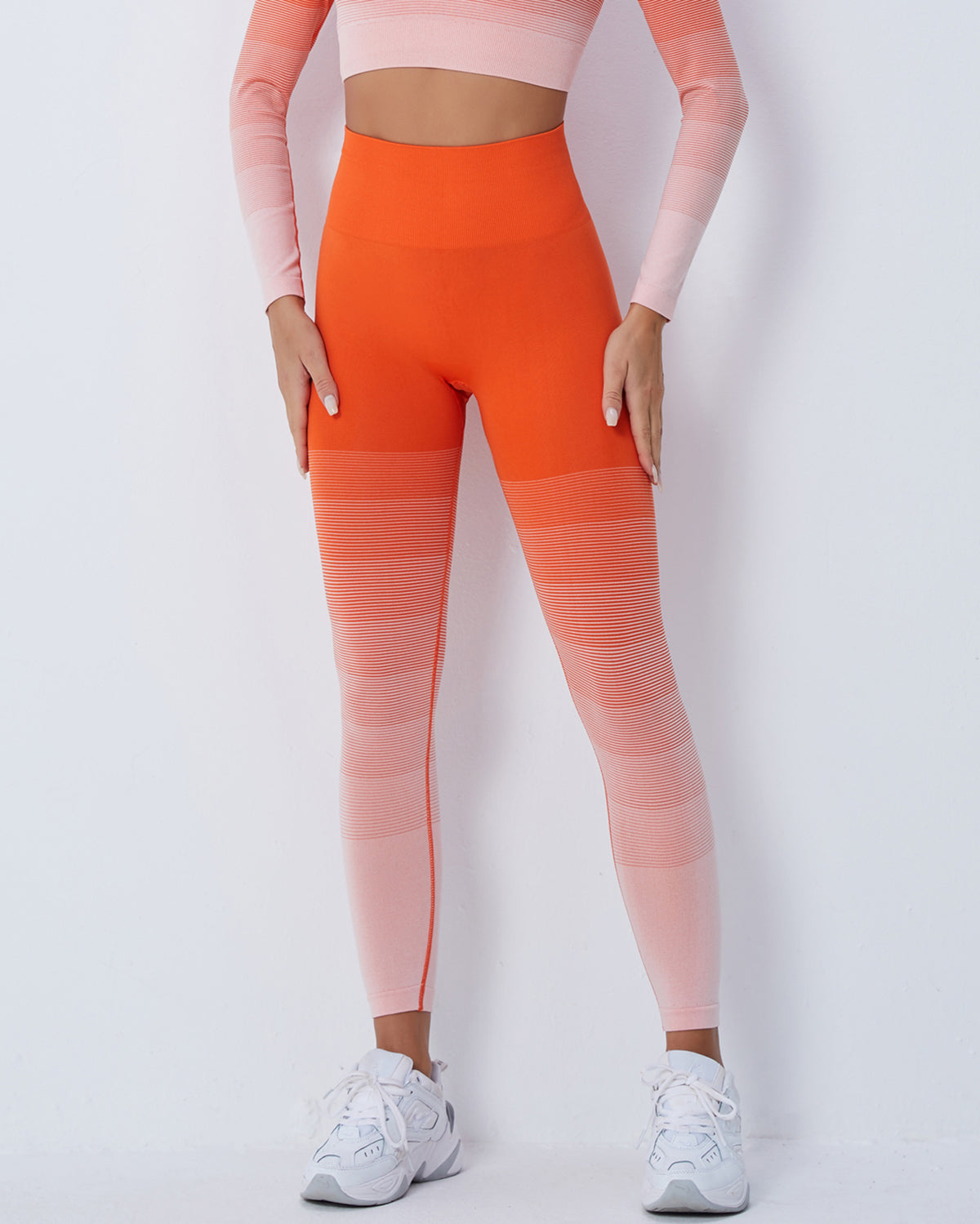 Qeuryn Nahtlose Leggings - Orange