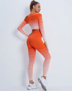 Qeuryn Nahtlose Leggings - Orange