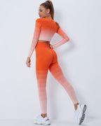 Qeuryn Nahtlose Leggings - Orange