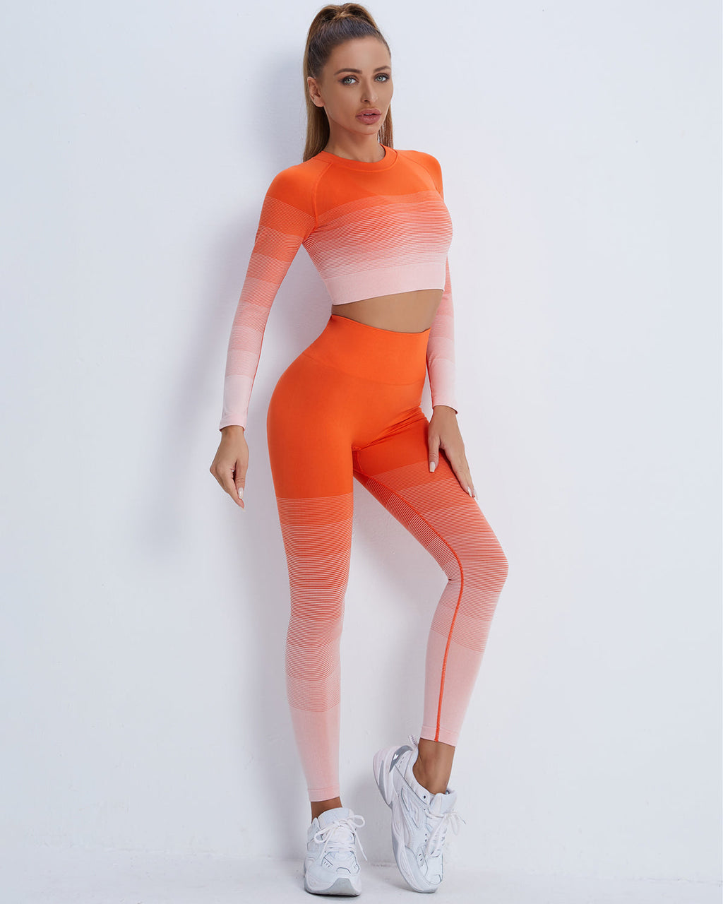 Qeuryn Nahtlose Leggings - Orange