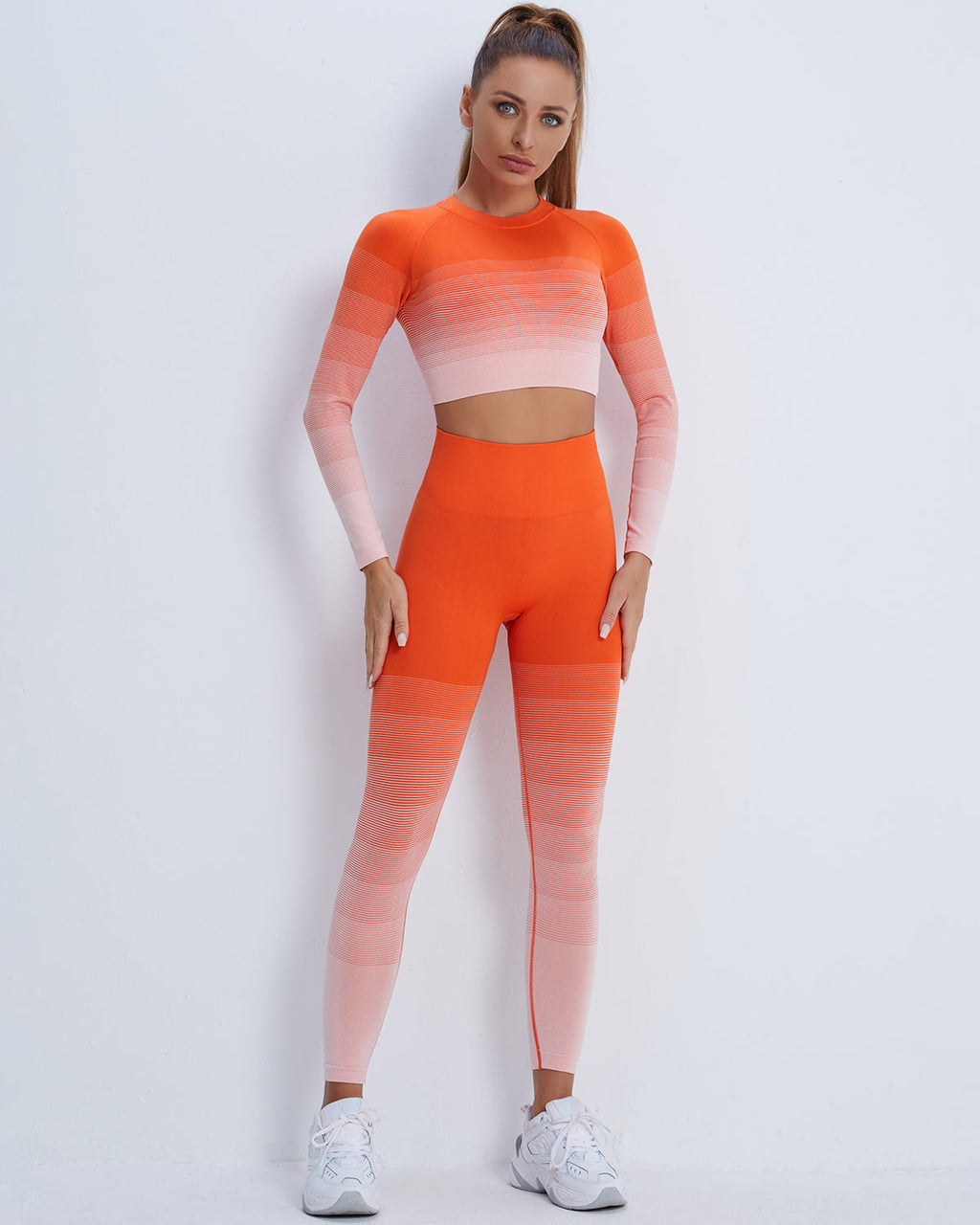 Qeuryn Nahtlose Leggings - Orange
