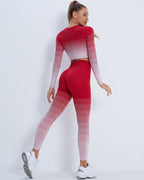 Qeuryn Nahtlose Leggings - Rot