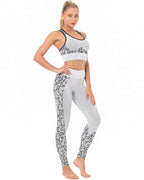 River Leopard Nahtlose Leggings - Grau