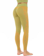 River Leopard Nahtlose Leggings - Grün