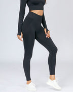 Serenity Nahtlose Leggings - Schwarz