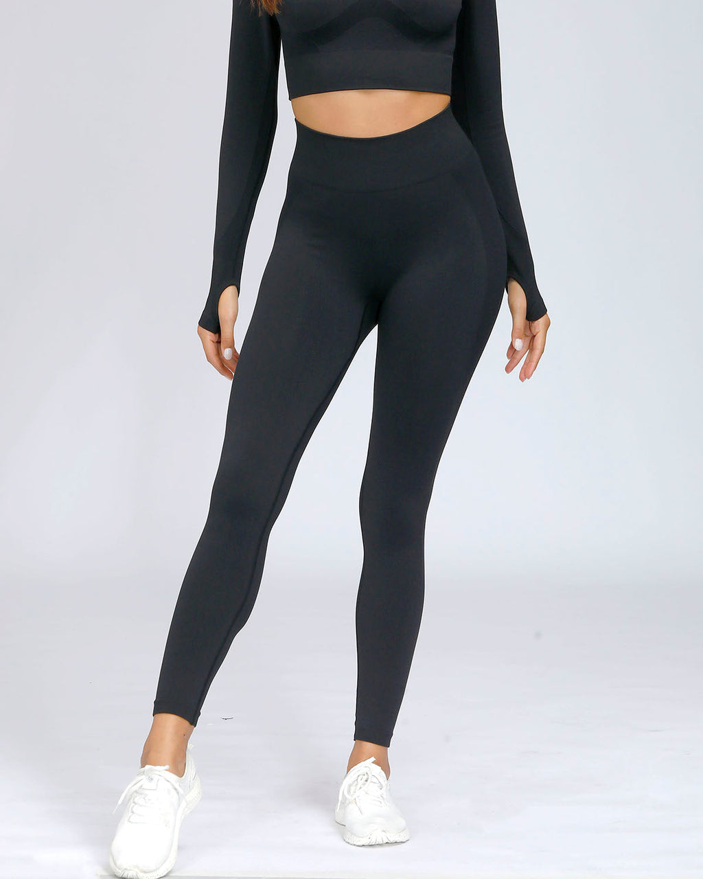Serenity Nahtlose Leggings - Schwarz