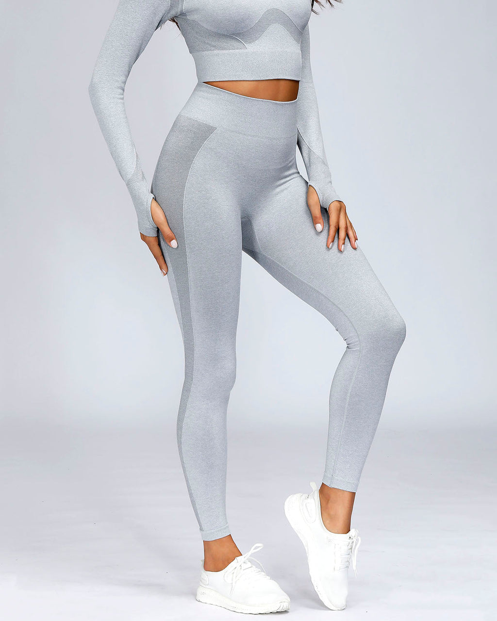 Serenity Nahtlose Leggings - Grau