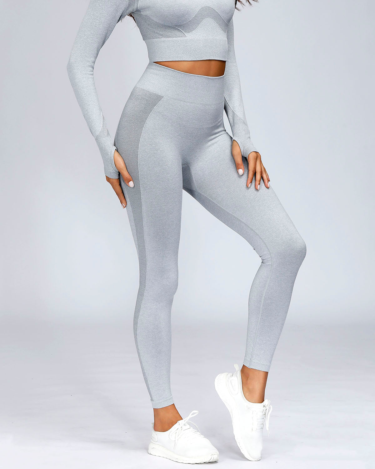 Serenity Nahtlose Leggings - Grau
