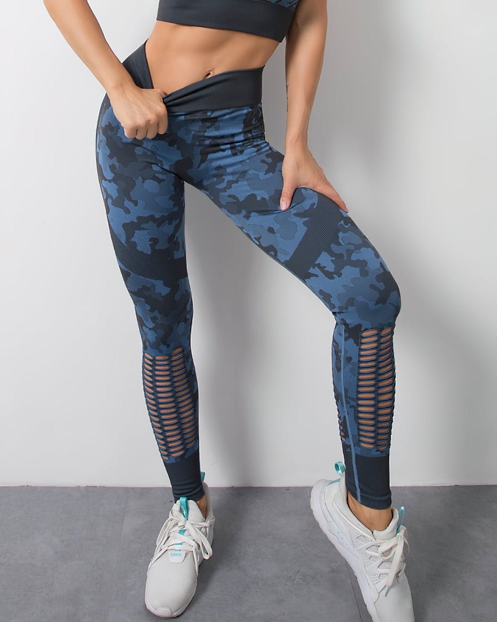 Soffe Laurent Nahtlose Leggings - Blau