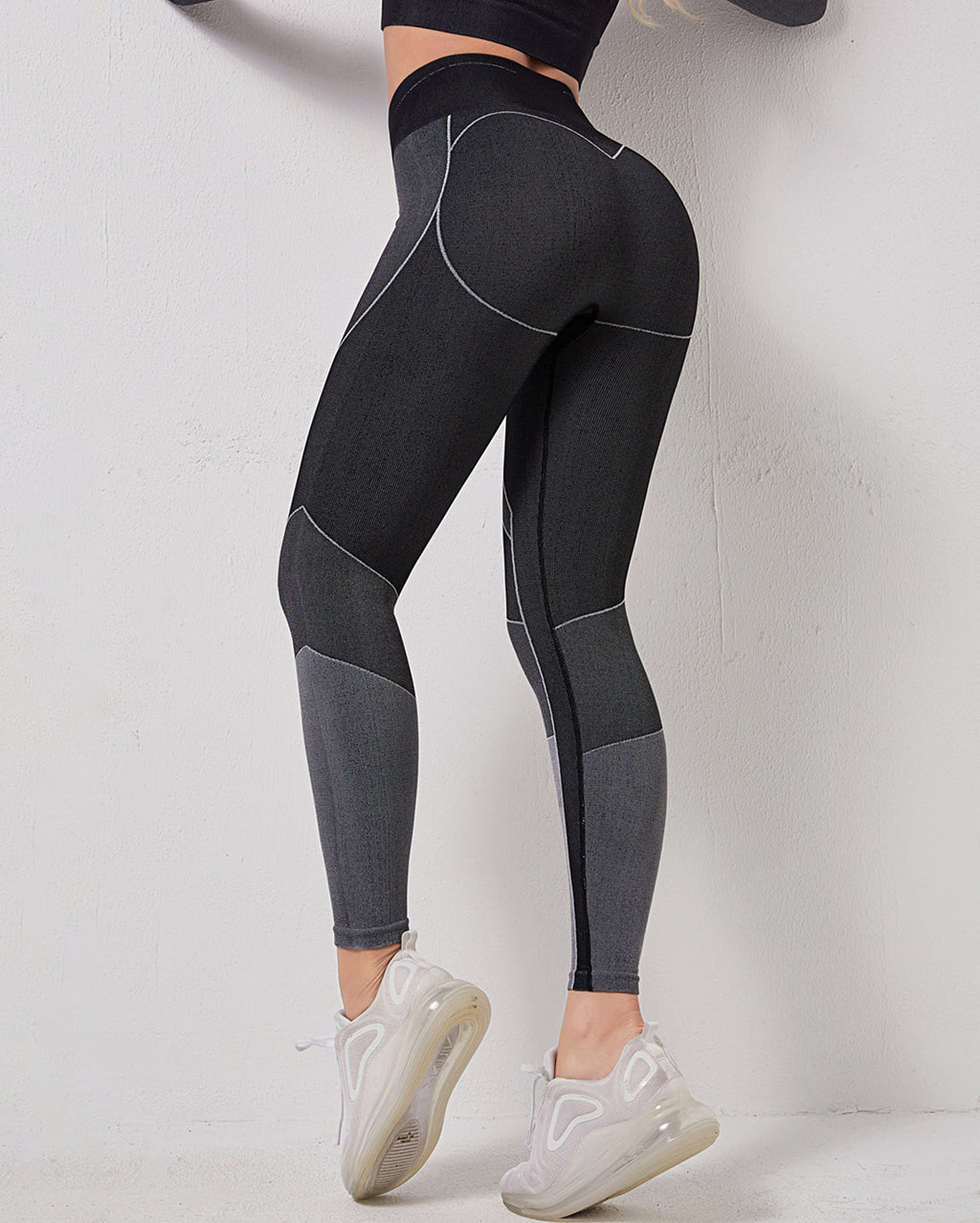 Stealth Crew Seamless Leggings - Schwarz