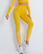 Stealth Crew Seamless Leggings - Gelb