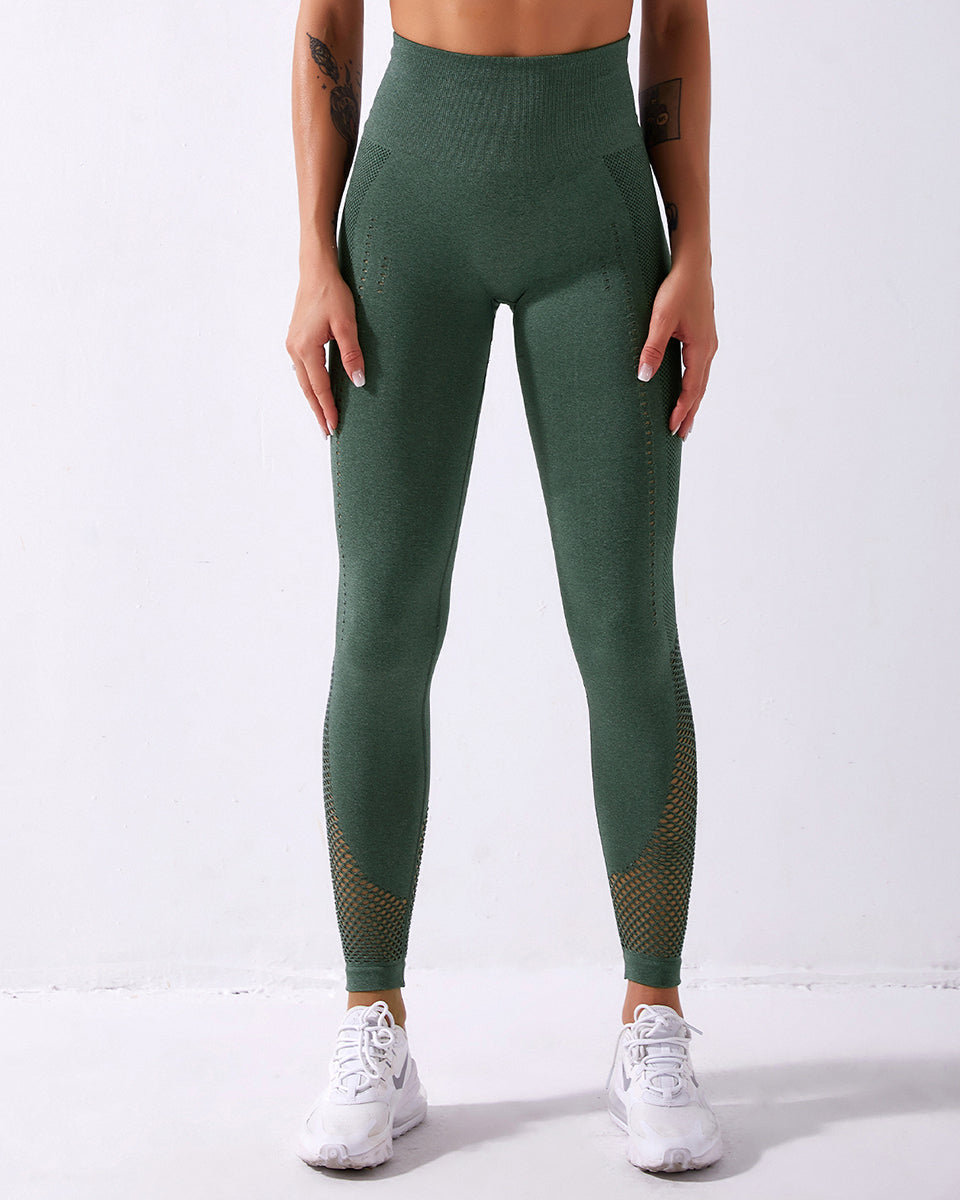 Terra Seamless Leggings - Dunkelgrün