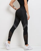 Tribeca Nahtlose Leggings - Schwarz