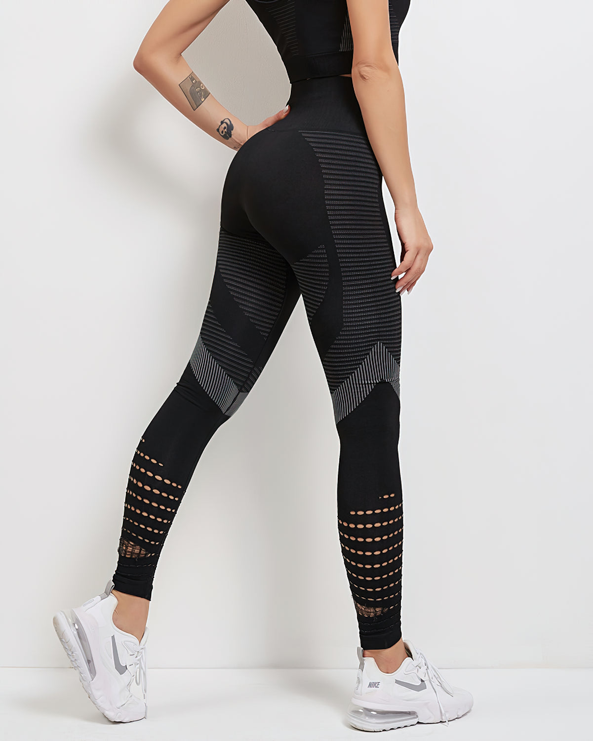 Tribeca Nahtlose Leggings - Schwarz