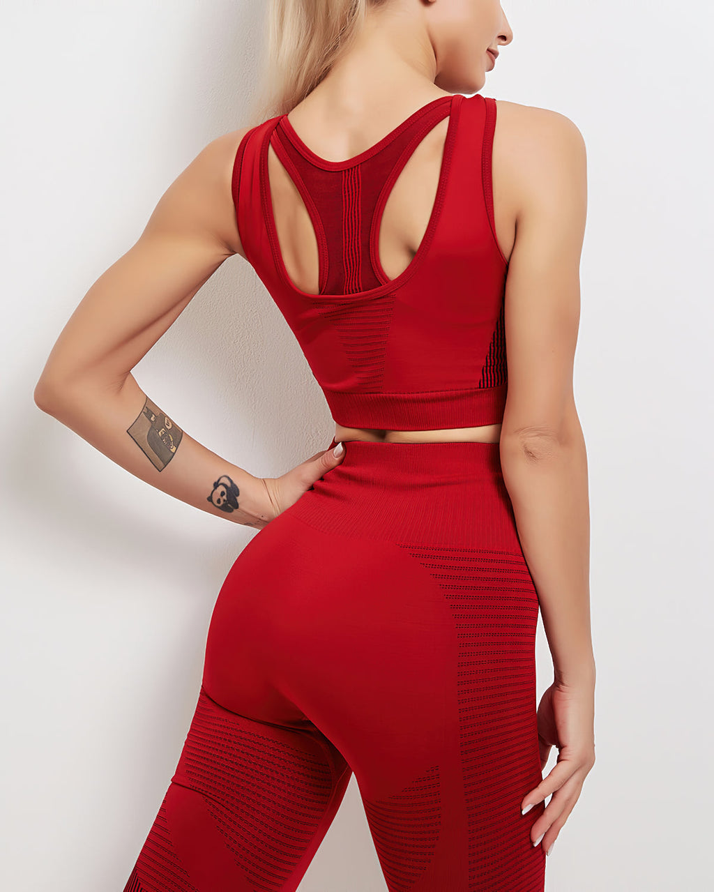 Tribeca Nahtlose Leggings - Rot