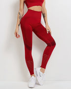 Tribeca Nahtlose Leggings - Rot