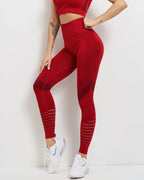 Tribeca Nahtlose Leggings - Rot
