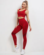Tribeca Nahtlose Leggings - Rot