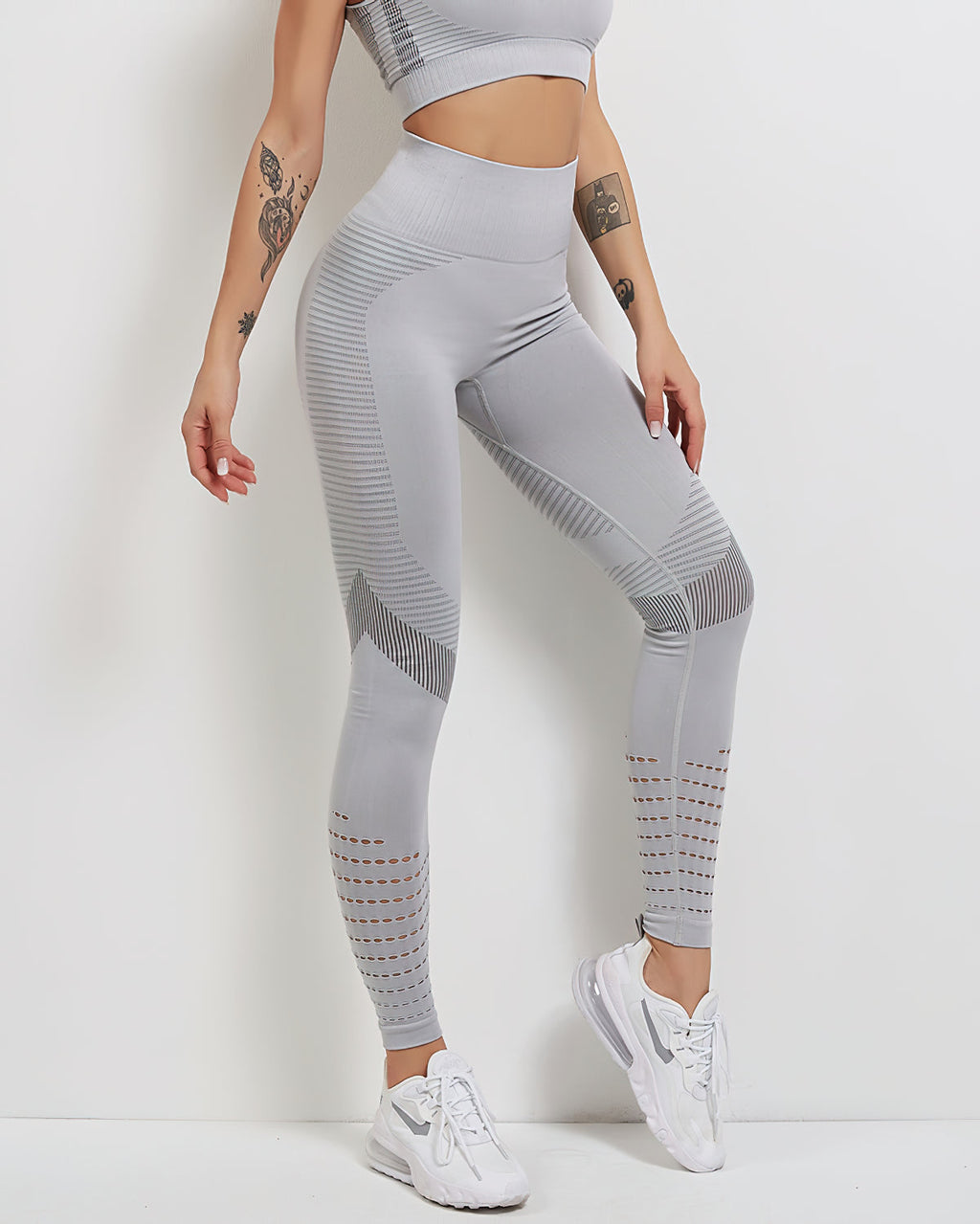 Tribeca Nahtlose Leggings - Grau