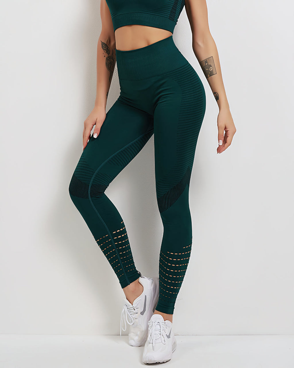 Tribeca Nahtlose Leggings - Grün