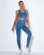 Vitality Seamless Leggings - Eisblau