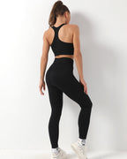 Wella Nahtlose Leggings - Schwarz