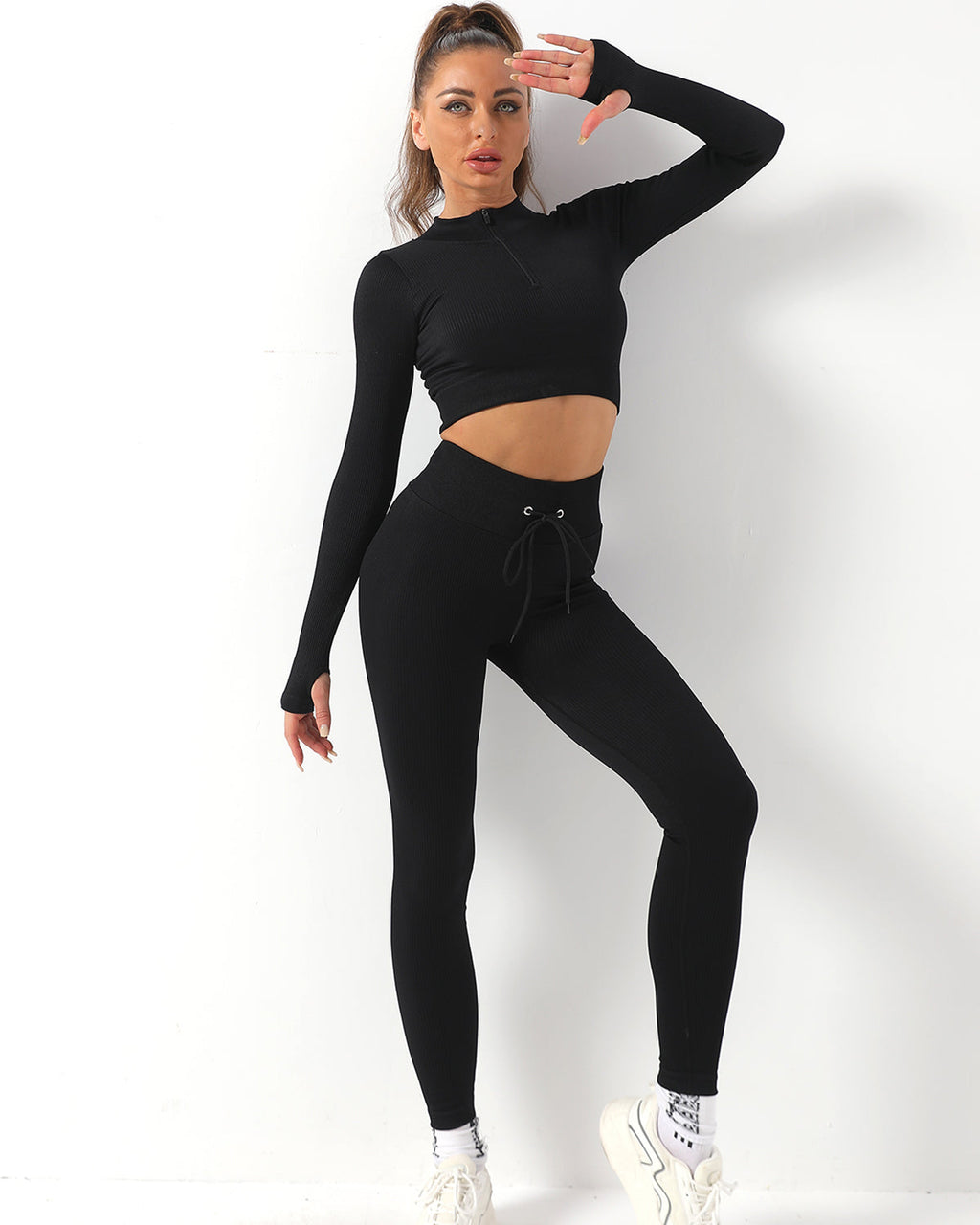 Wella Nahtlose Leggings - Schwarz