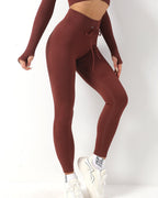 Wella Nahtlose Leggings - Kaffee