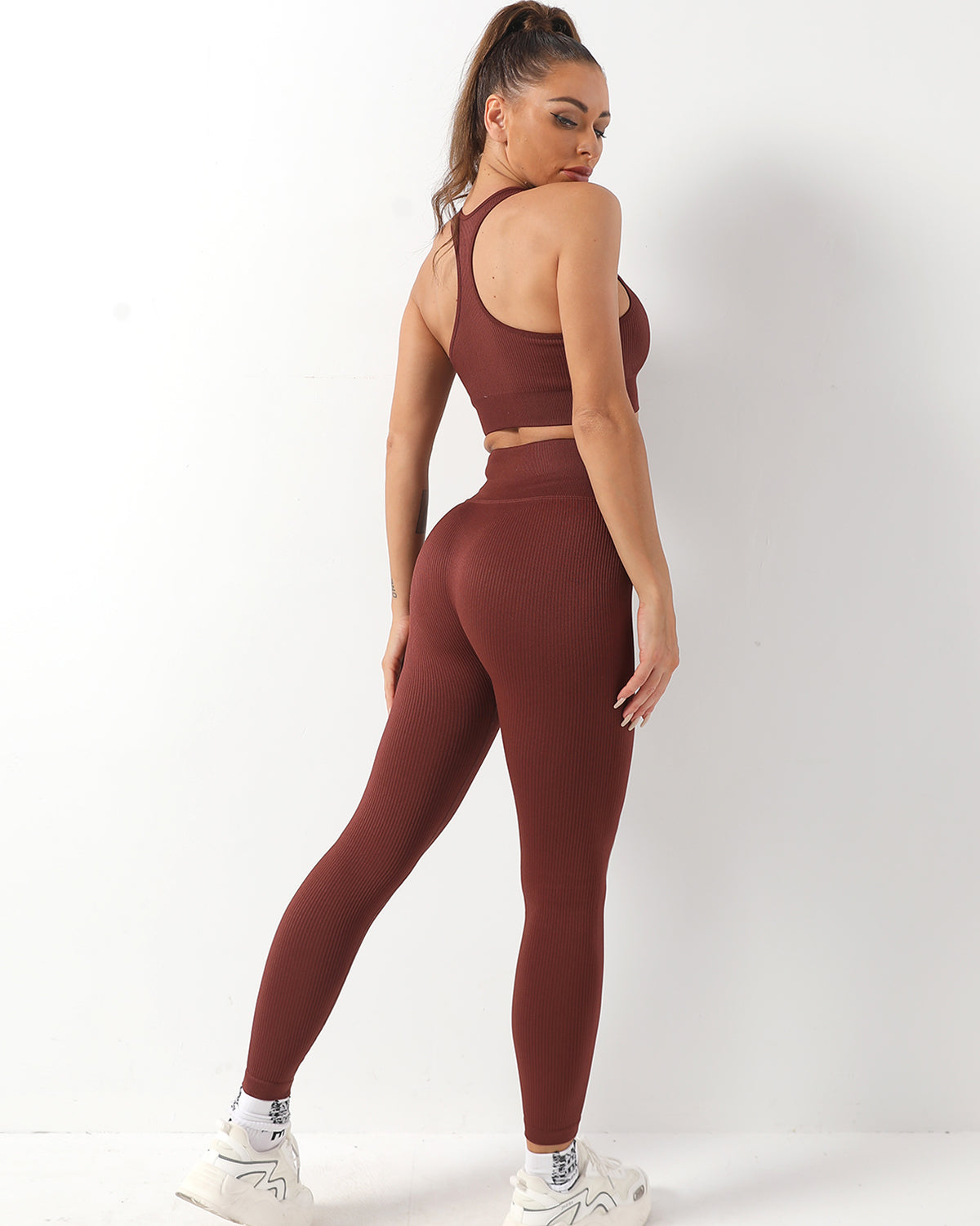 Wella Nahtlose Leggings - Kaffee