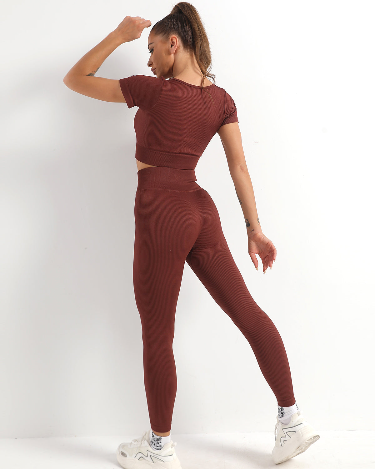 Wella Nahtlose Leggings - Kaffee