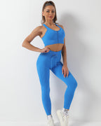 Wella Nahtlose Leggings - Blau