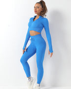 Wella Nahtlose Leggings - Blau