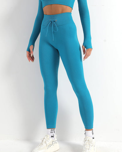 Leggings senza cuciture Wella - Blu lago