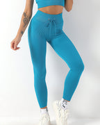Leggings senza cuciture Wella - Blu lago