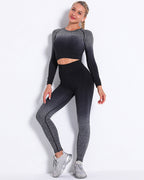 Yassi Ombre Nahtlose Leggings - Grau