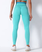 Zephyr High Rise Leggings - Cyan