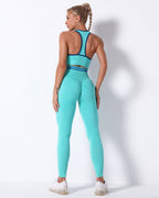 Zephyr High Rise Leggings - Cyan