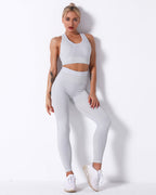 Zephyr High Rise Leggings - Hellgrau