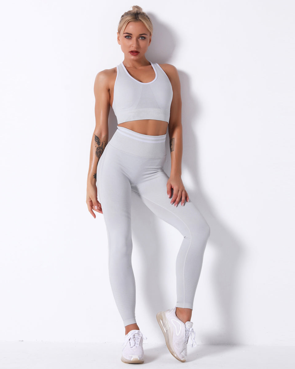 Zephyr High Rise Leggings - Hellgrau