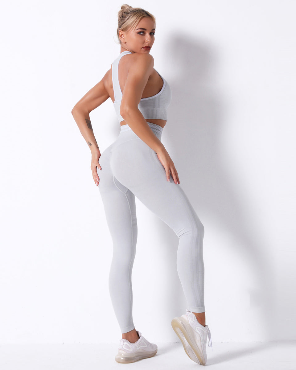 Zephyr High Rise Leggings - Hellgrau